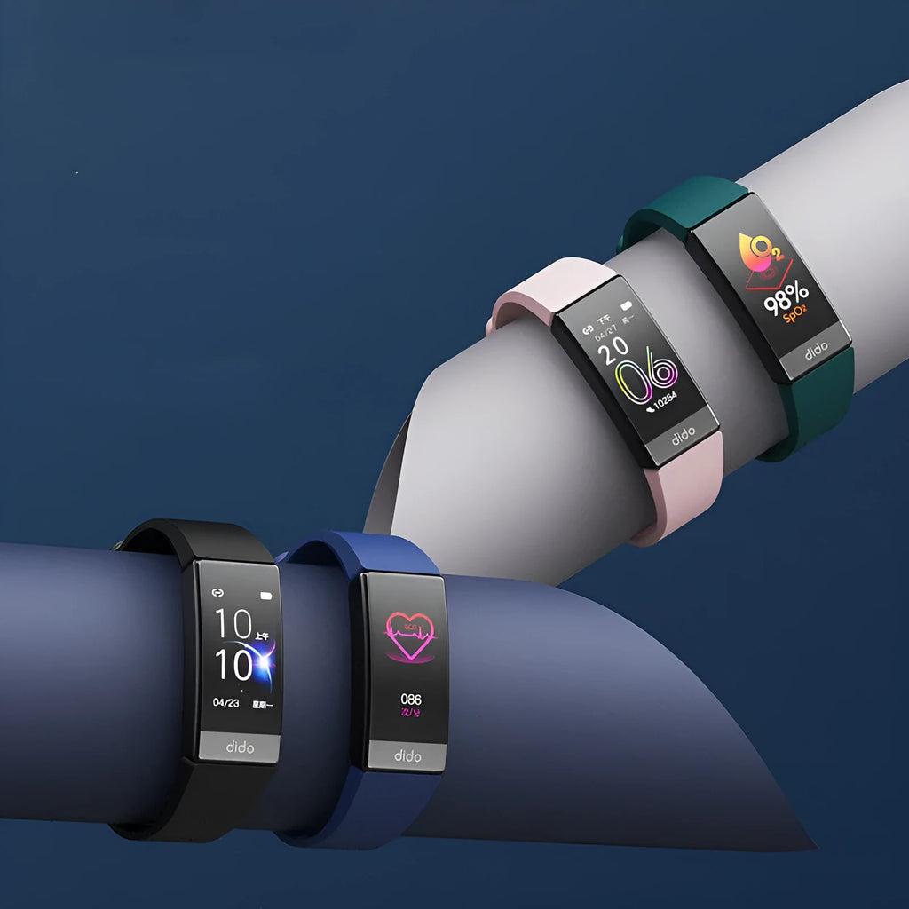 Y6 Black smart bracelet with 1.1-inch screen for blood pressure, ECG, and blood oxygen monitoring