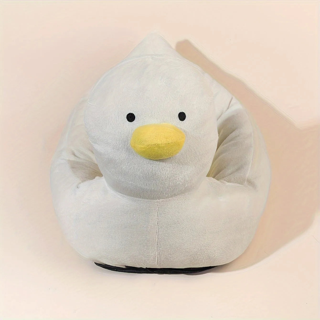 Duck-shaped fluffy pet bed sofa for small dogs and cats in blue or white colour