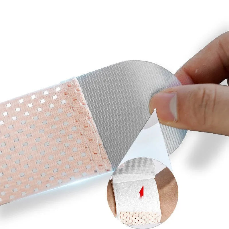 Breathable athletic wristguards in pink, black, and grey colours with elastic wrist support
