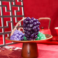Handmade grape cluster soap in purple and green colours, 80g bar