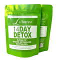 14-day herbal detox tea pack with 14 individual sachets totalling 42g for weight management