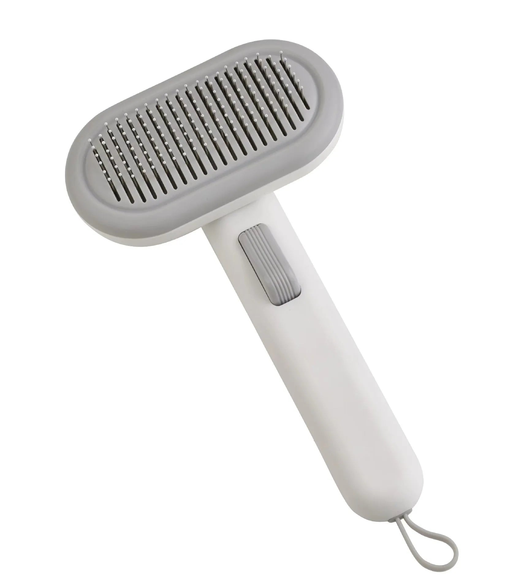 Large pet grooming comb with shaver and detangler in light grey colour