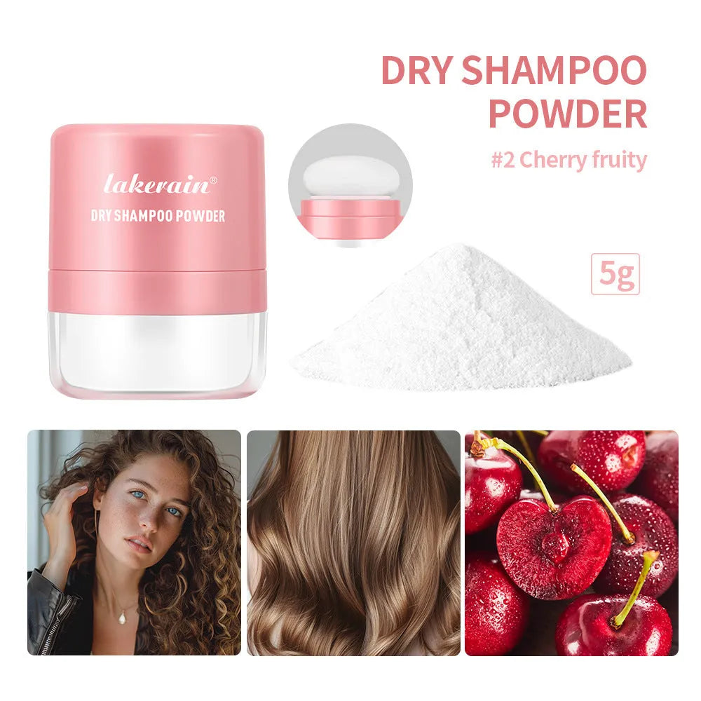 5g hair dry cleaning booster powder with sponge applicator and headband mirror in disposable format