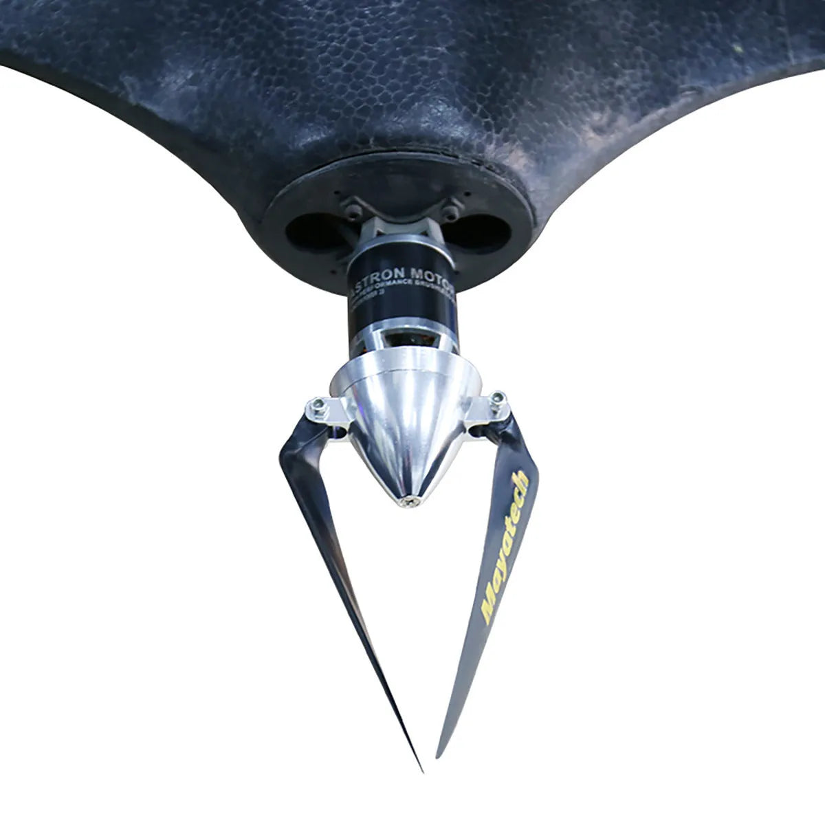 Black folding paddle with quick disassembly fittings showing 12x6.5cm measurement