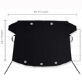 Black rubber Oxford cloth windshield ice and snow gown car cover pair