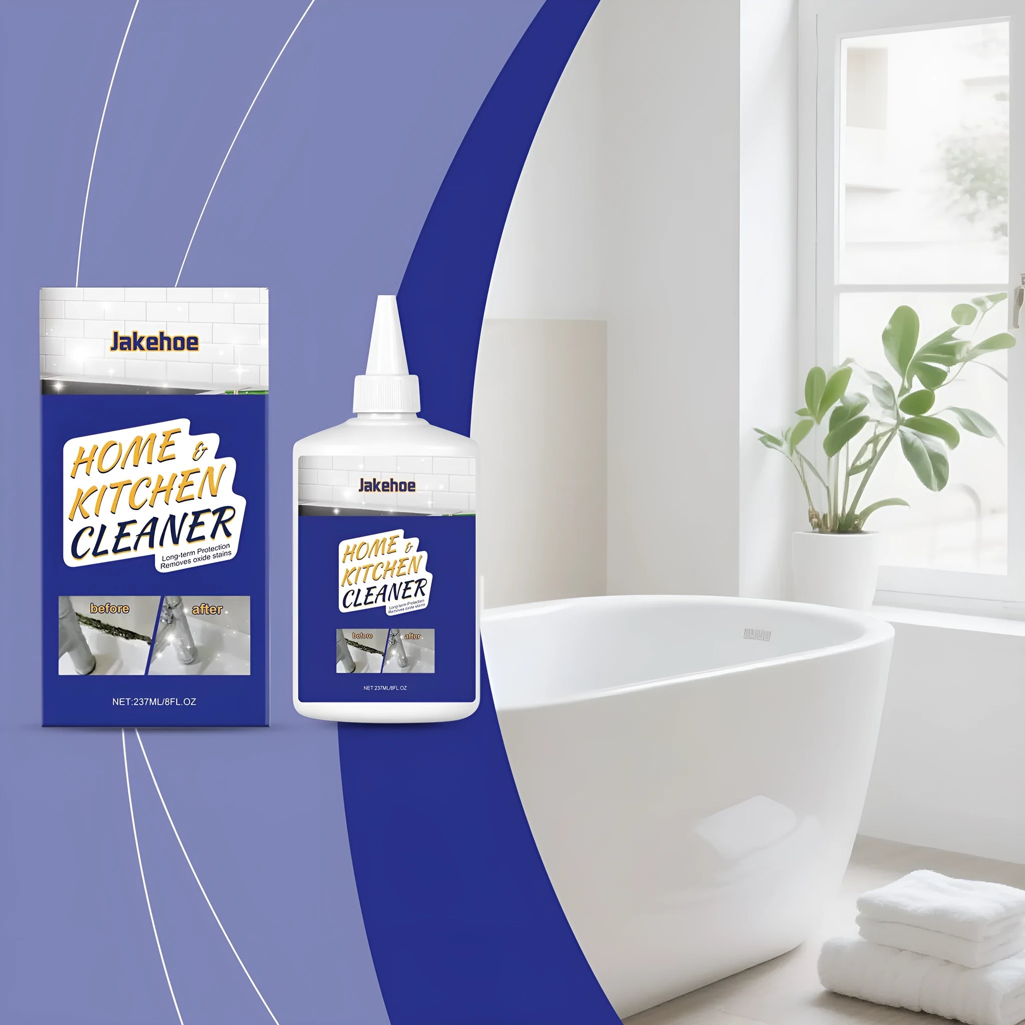 237ml decontamination gel tube for kitchen and bathroom cleaning with sodium hypochlorite formulation