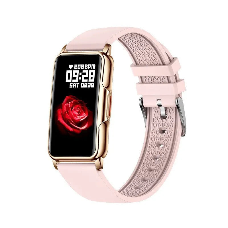 1.47 inch smart bracelet with TFT screen and silicone wrist strap