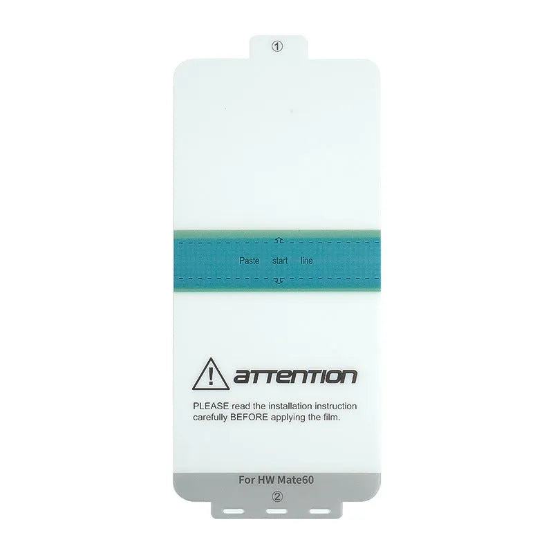 Huawei Mate60 TPU screen protector with anti-fingerprint coating and application tools