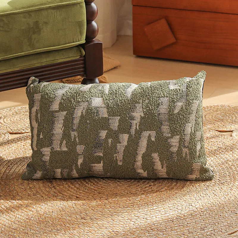 45cm square Jacquard pillow cover with a detailed retro floral pattern in multiple colour options.