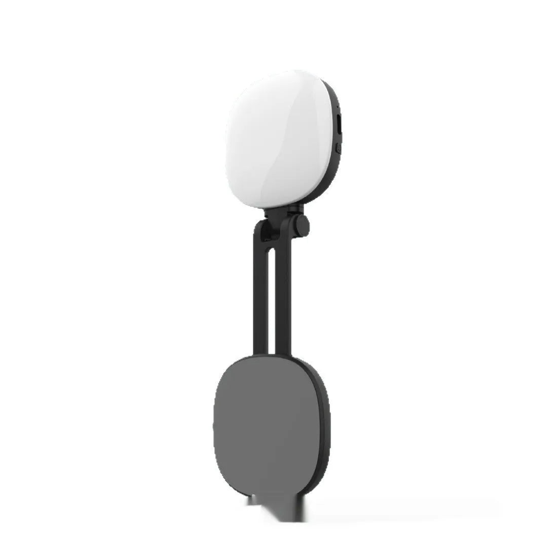 Black and white mobile phone magnetic selfie fill light with adjustable makeup mirror and three-colour temperature settings