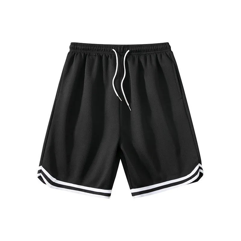 Men's loose sports summer shorts in medium elastic polyester fabric