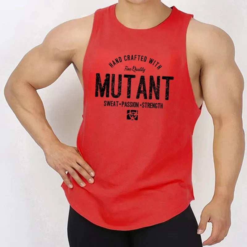 Loose fit polyester training waistcoat shirt for men's fitness workouts
