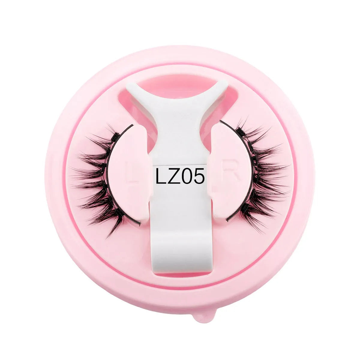 Reusable waterproof glue-free false eyelashes in artificial fibre with thick natural appearance