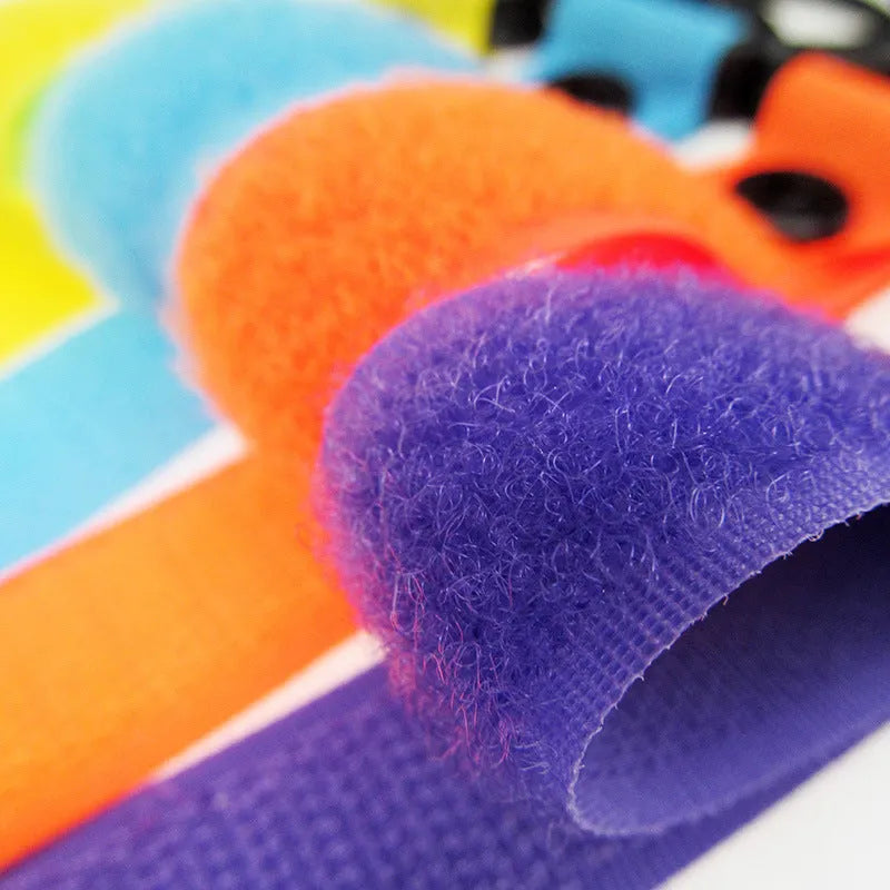 Nylon luggage Velcro hook in multiple colours for attaching items to backpacks and travel bags