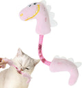 Bundle of four plush cat toys including chew, rope and catnip designs for indoor play