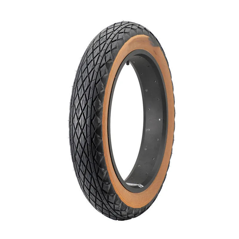 Brown 20x4 inch rubber snowmobile tyre for electric powered beach car replacement