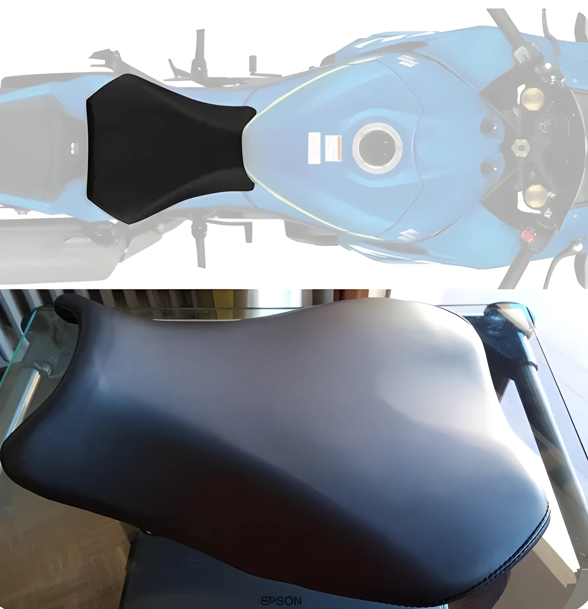 Suzuki GSXR1000 motorcycle seat bag set with waterproof PU material in L specification