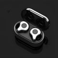 Wireless TWS Bluetooth earbuds in six colours with charging case showing TYPE-C port
