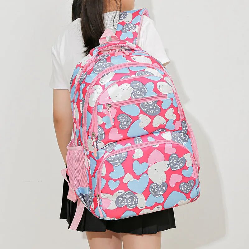 Student schoolbag with air pillow belt in blue colour option showing Oxford cloth construction