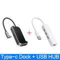 Silver aluminium grey USB-C 6-in-1 docking station for iPad Pro tablets