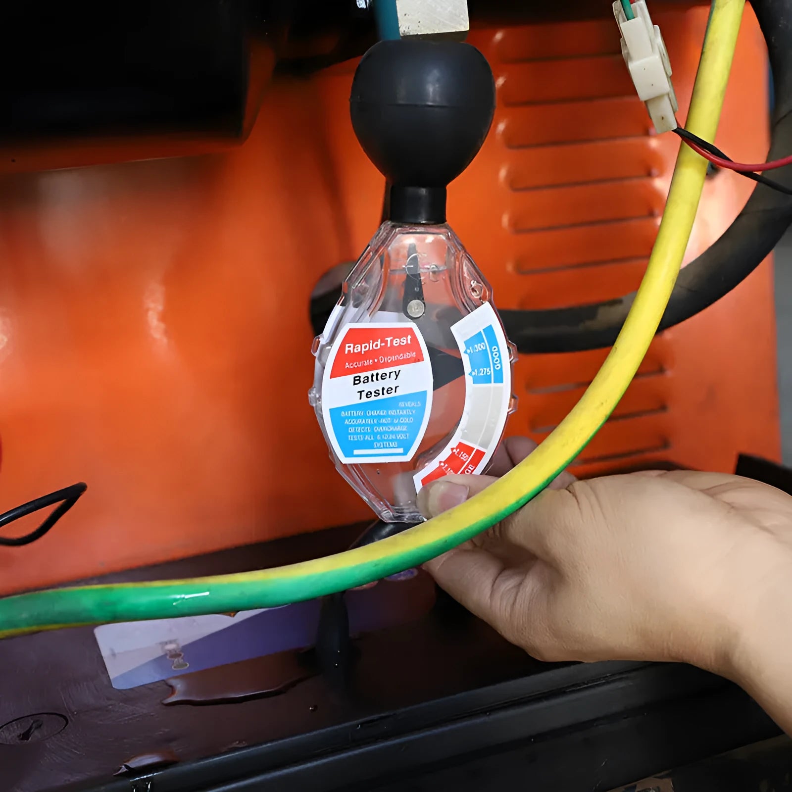 ABS plastic battery hydrometer for lead acid electrolyte testing with suction operation