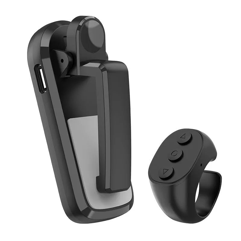 Wireless page turner remote control and clicker for e-readers and tablets in black, white, or pink.