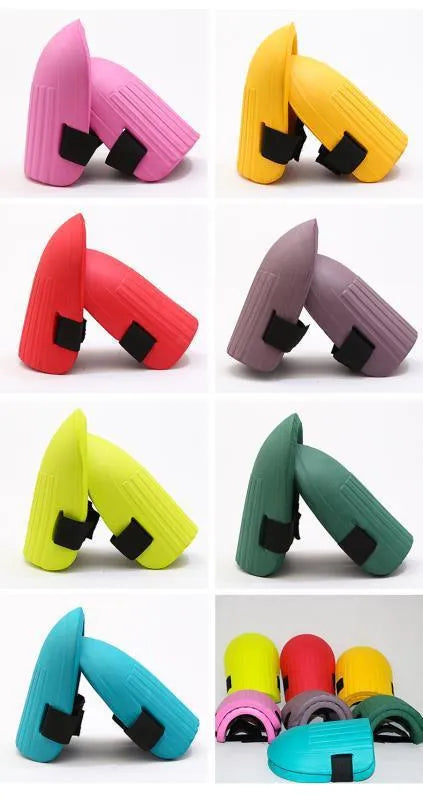 EVA knee pads for garden work in black, green, yellow colour options