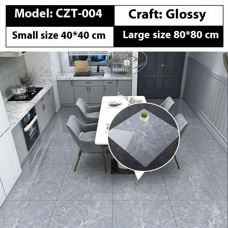 Marble simulation stone waterproof sticker 40x40cm geometric pattern simple modern bathroom kitchen