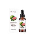 30ml pump bottle of clear guava seed oil facial serum with guava extract and vitamin C