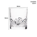 Thick bottom whiskey shot glass with 301-400ml capacity in multiple colour options