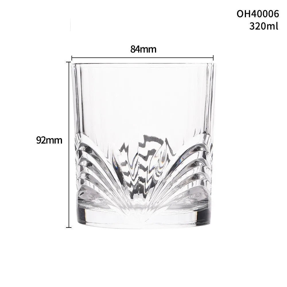 Thick bottom whiskey shot glass with 301-400ml capacity in multiple colour options