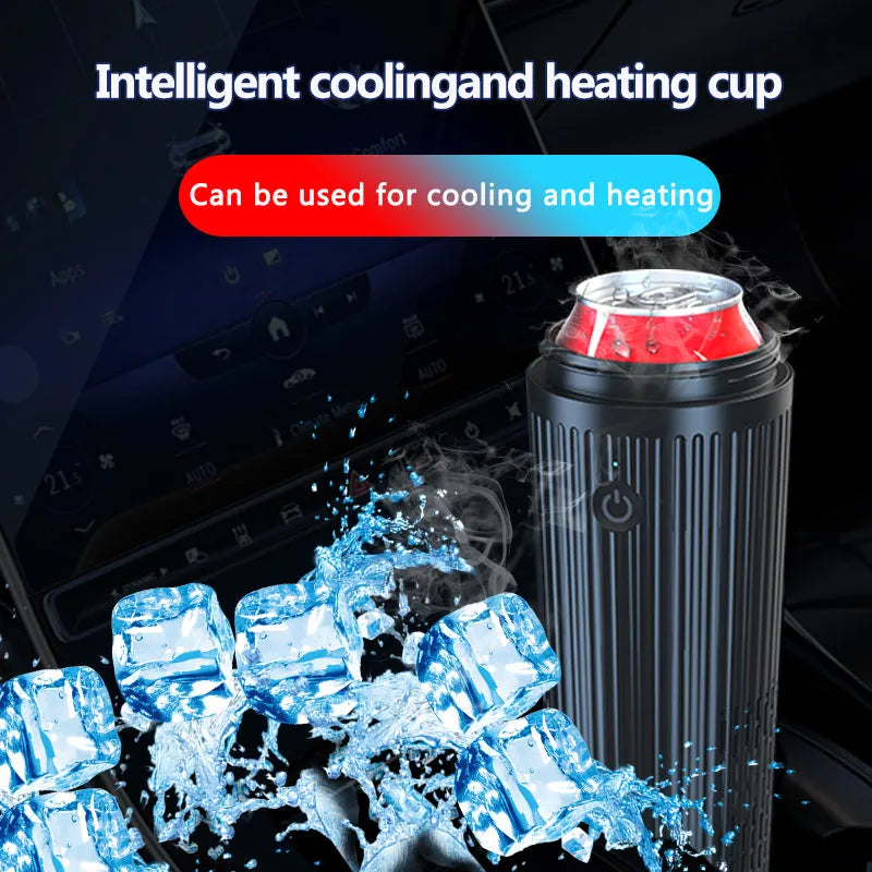 Smart heating cooling cup in Black on car cupholder 12V power 36W