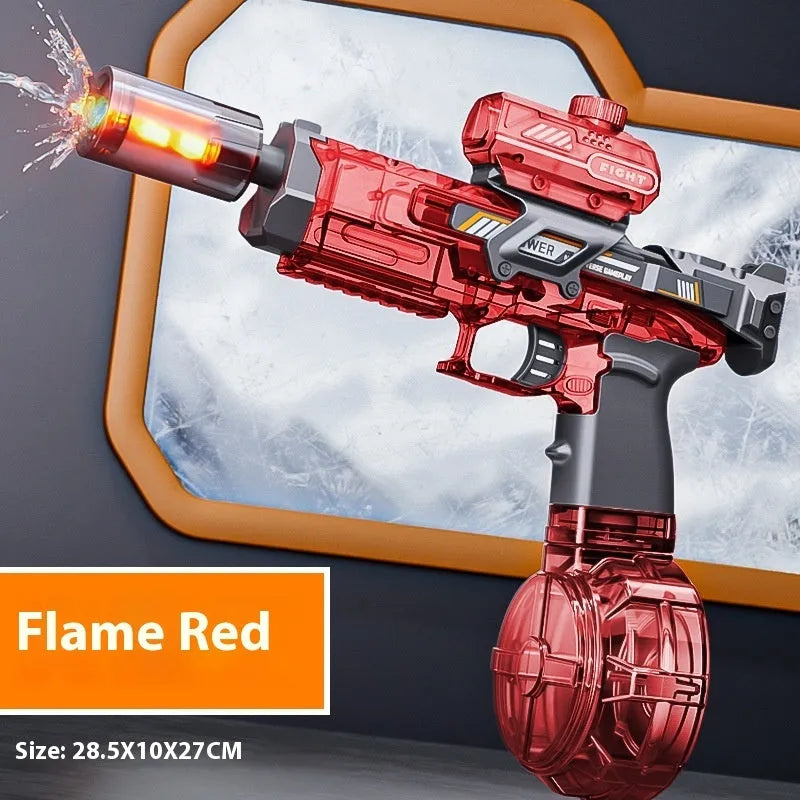 Electric water gun in plastic with high-pressure continuous pulse design