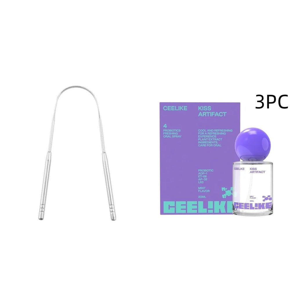 20ml probiotic oral care spray bottle with spray nozzle, measuring 4.7×4.7×10cm