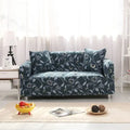 Stretch non-slip sofa cover in multiple colours on a single seater couch with elastic bandage and sponge bar design
