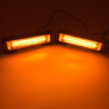 Yellow vehicle net strobe warning light with 160mm diameter and aluminium alloy housing