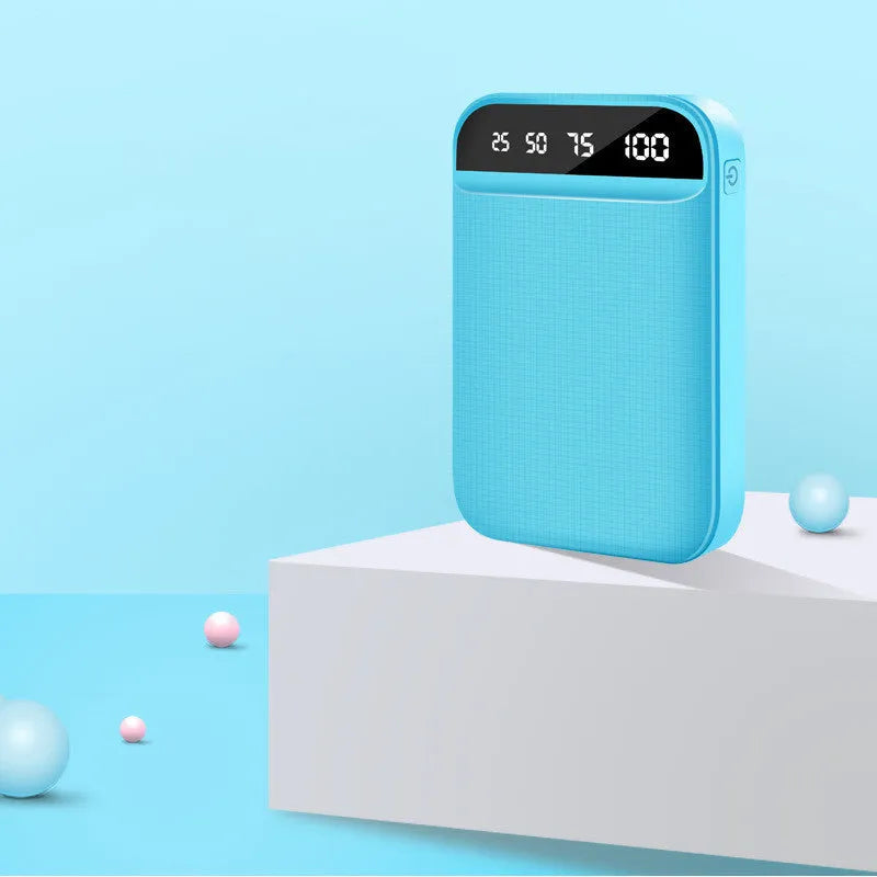 Portable power bank in choice of colours with multi-USB ports and polymer lithium battery.