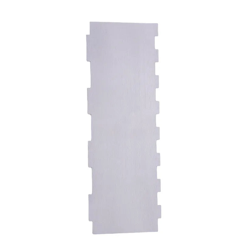 Stainless steel cream scraper cake decorating tool with polygon pattern edge