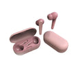 Black wireless ANC in-ear headphones with active noise cancellation on a white background.