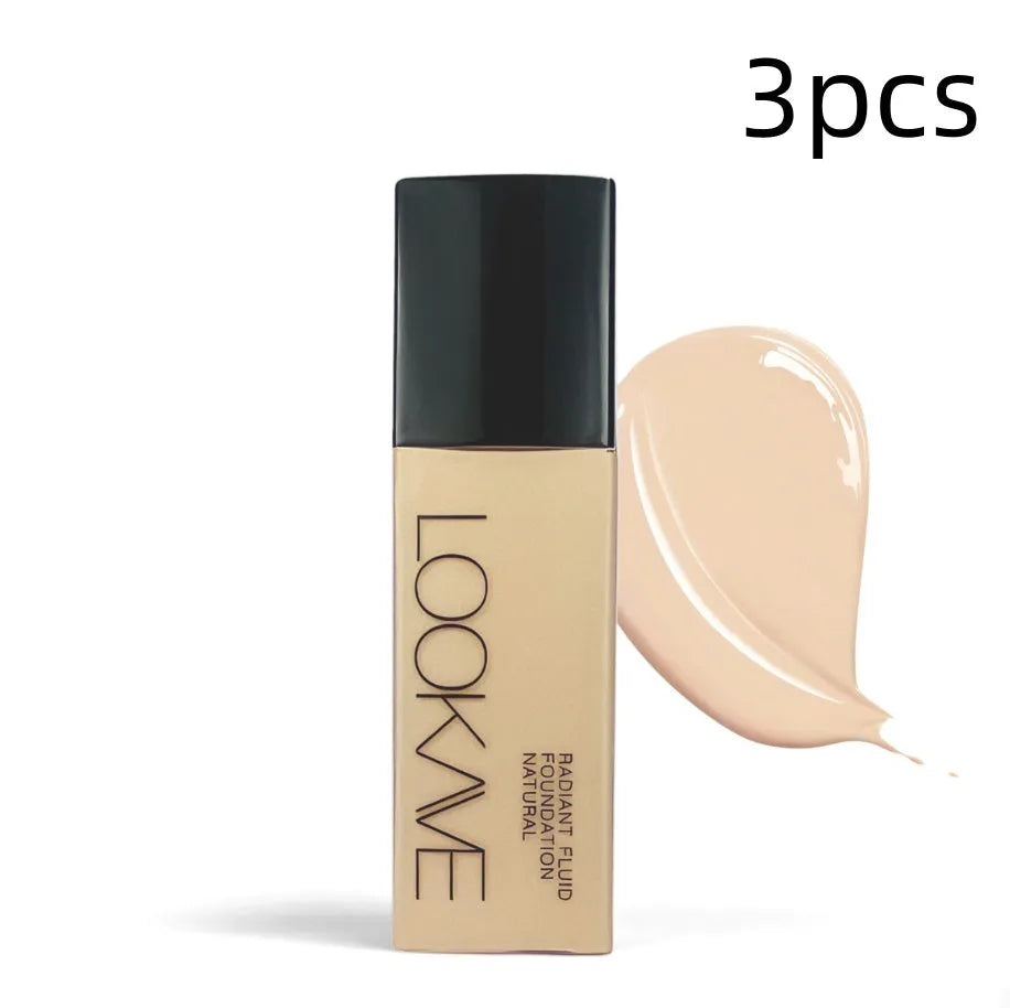 LOOKAVE Matte Liquid Foundation bottle in Ivory White shade, 21c net content.