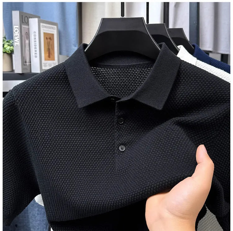 Men's loose fit cotton short sleeve sweater in multiple colours on size chart
