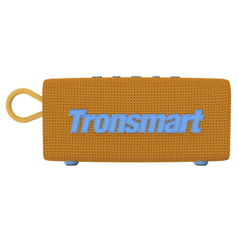 Portable outdoor waterproof Bluetooth speaker in one of six colour options: blue, black, red, grey, camouflage, or orange.