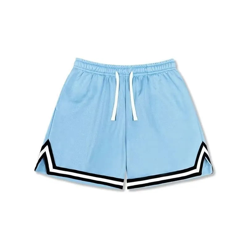 Men's loose sports summer shorts in medium elastic polyester fabric