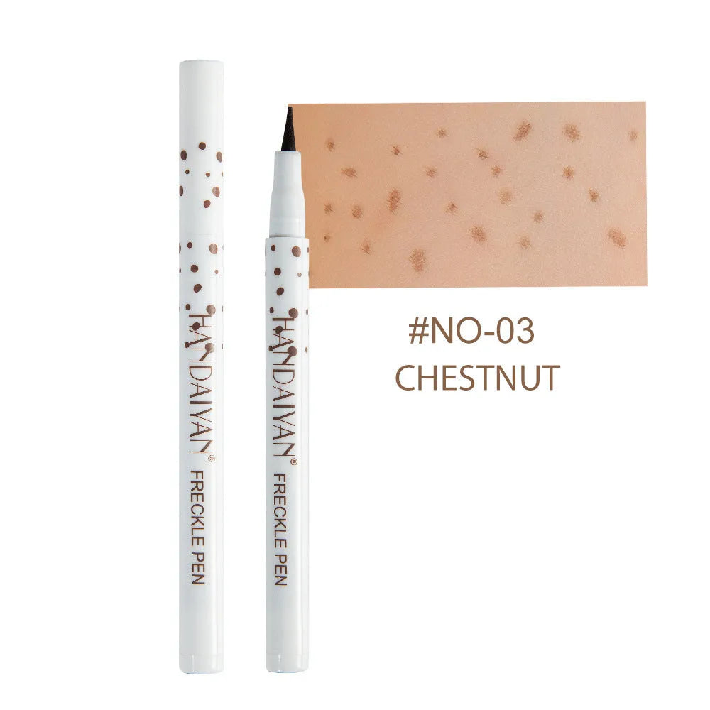Dark brown freckle pen cosmetic marker for natural-looking waterproof freckles on face and body
