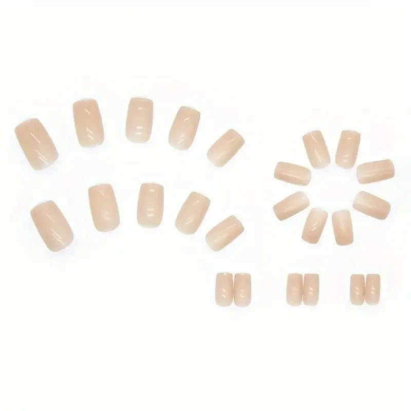 MY119 solid colour plastic nail art set with cute style design components for ladies