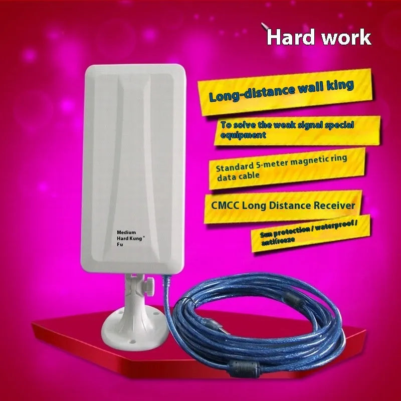 White USB wireless network adapter for computer WiFi connectivity