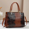 Women's large capacity one shoulder mom bag in soft PU leather with multiple internal compartments