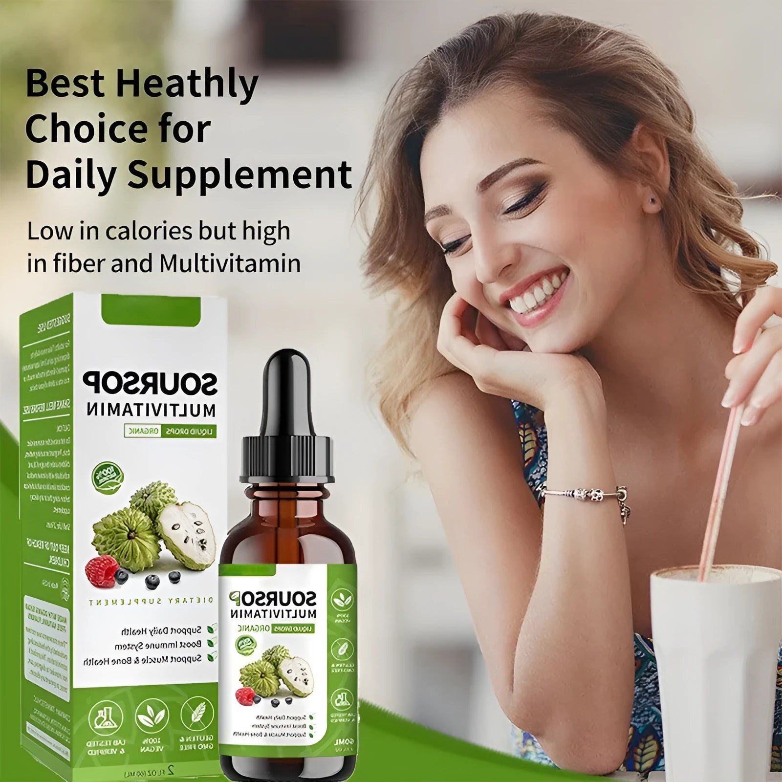 60ml bottle of prickly fruit and lychee flavoured edible care drops for adults.