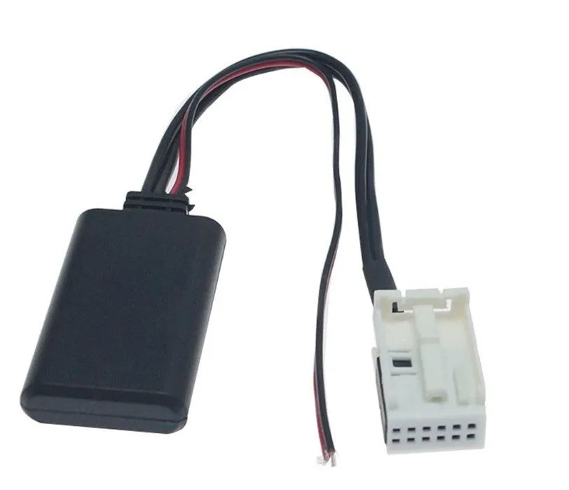 Bluetooth AUX audio cable and microphone kit for Citroen and Peugeot car stereos.