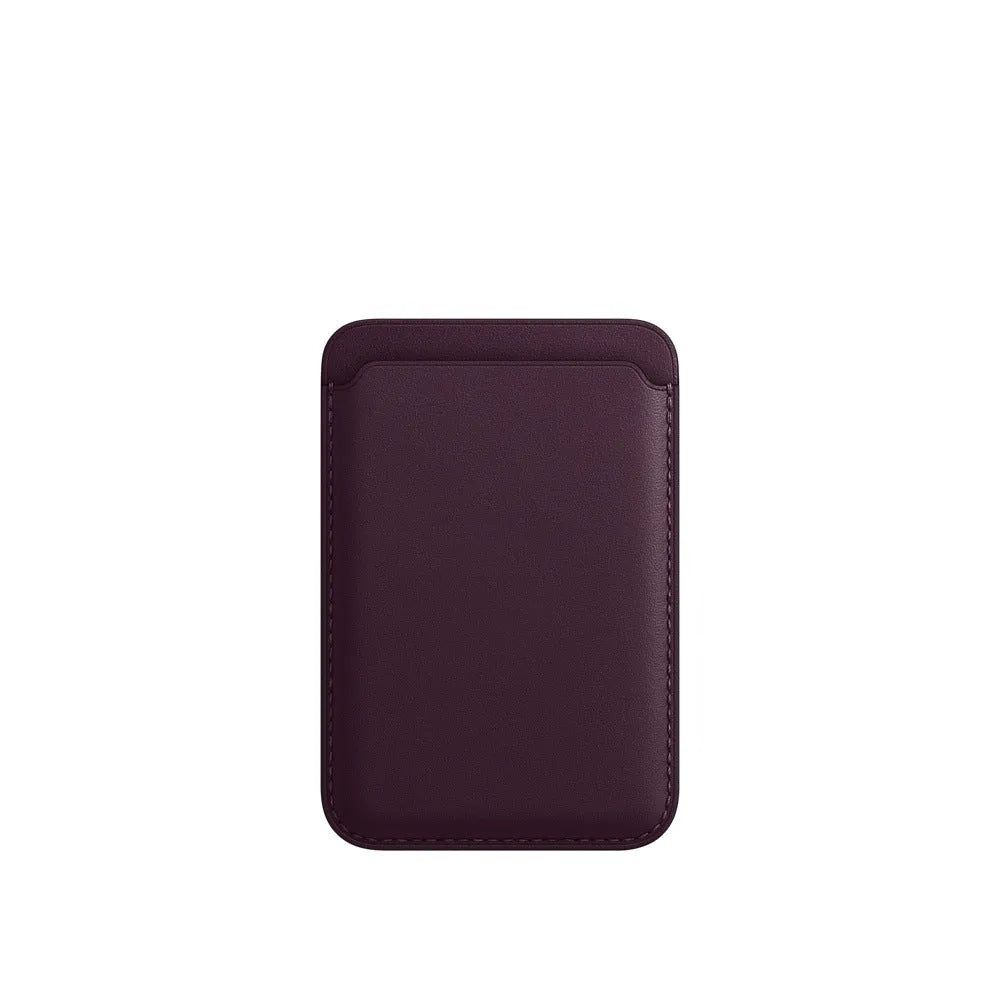 Magnetic card holder iPhone case in PU leather with MagSafe compatibility in multiple colour options